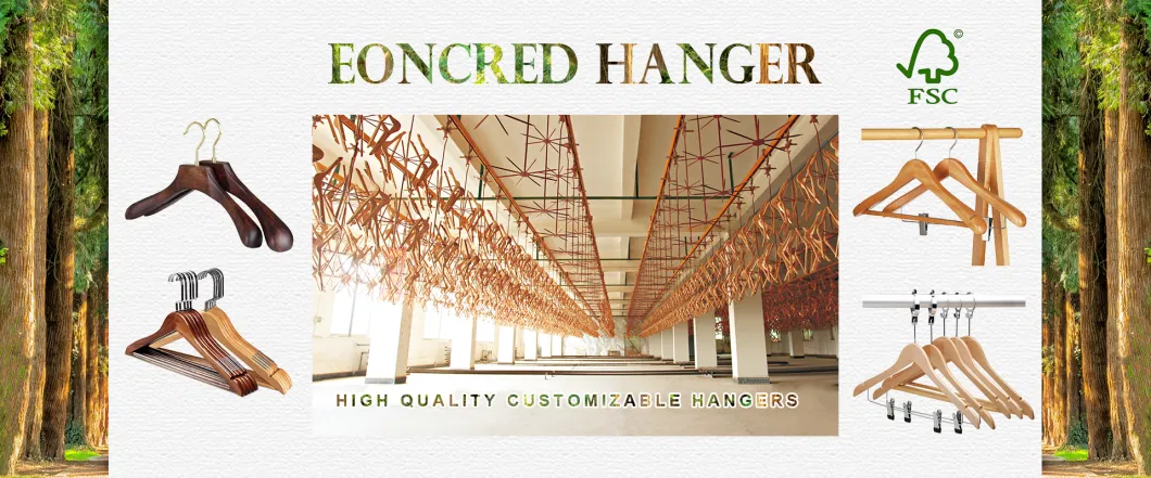 High Quality Trouser Hangers with Flat Clips Manufacturer Cheap Wholesale Hot Seller Personalized Hotel Hangers Logo