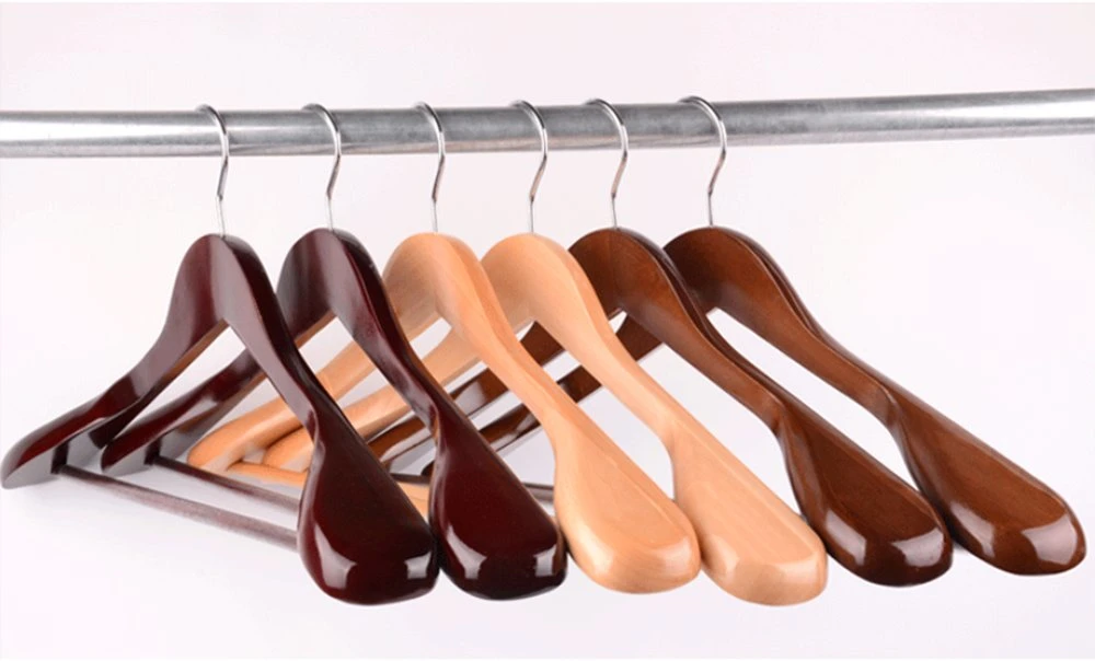 High-Quality Hotel Hangers of Solid Wood, Offer Custom Service